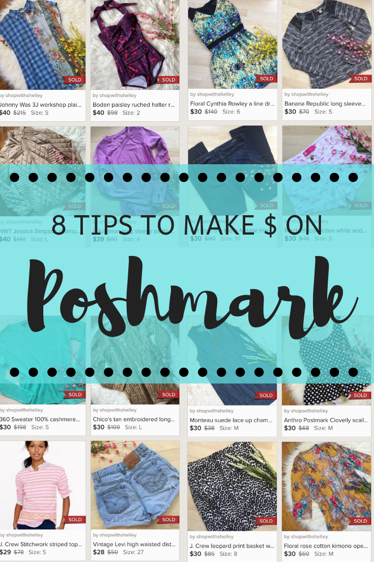 Easy tips to make money on Poshmark selling your old clothes!