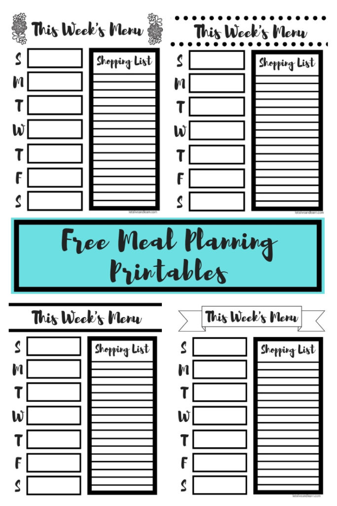 Budget meal planning resources