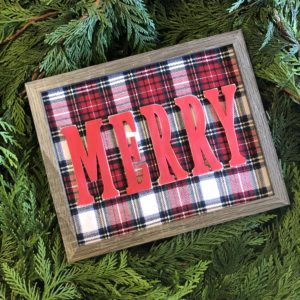 DIY Plaid Christmas Sign – Let's Live and Learn