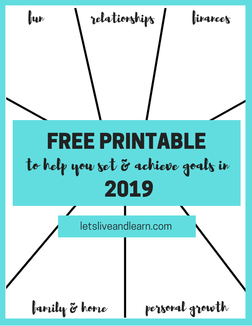Free New Year's Resolutions Printable Worksheet – Let's Live and Learn
