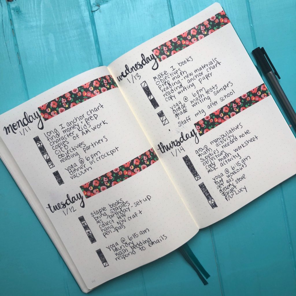 A simple, no frills, real life guide how to bullet journal. All about bullet journaling symbols, spreads and collections--perfect for beginners! #howtobulletjournal #simplebulletjournal #bulletjournalideas