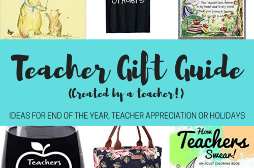 Gift ideas for teachers- perfect for end of the year gifts, teacher appreciation gifts or holidays! Most are available on Amazon for those last minute end of the year teacher gifts!