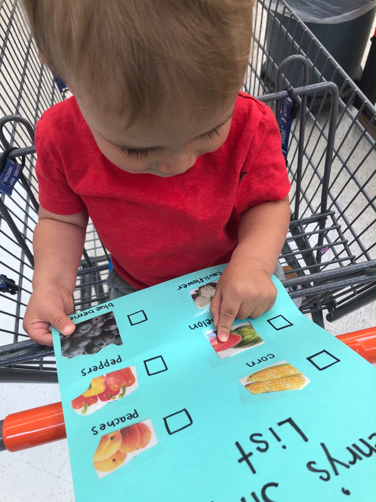 Grocery Store Scavenger Hunt For Kids