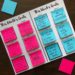Free sticky note goal setting printables! Set yearly, monthly or weekly goals with these reusable printables! Each printable has different categories for goals including health, fitness, work, self care, relationship and home goals! #goalsetting #goalprintable #freeprintable