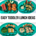 Easy toddler lunch ideas. Do you have trouble coming up with ideas to feed your toddler? Here is what I fed my 15 month old for lunch this week. Seven simple, realistic, easy, quick and healthy lunch ideas that your toddler will love! #toddlerlunch #blwlunch #toddlerlunchideas #easytoddlerlunch #realistictoddlerlunch