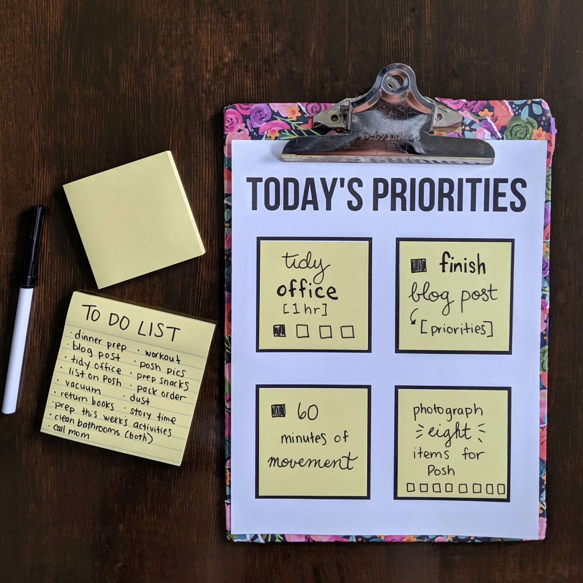 Simplify your To-Do list with sticky notes. ~ Like Mother, Like