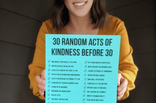 30 Random Acts of Kindness before my 30th birthday. The RAKS that I chose and some free printables for you can use! #30before30 #printable #randomactsofkindnessprintable #