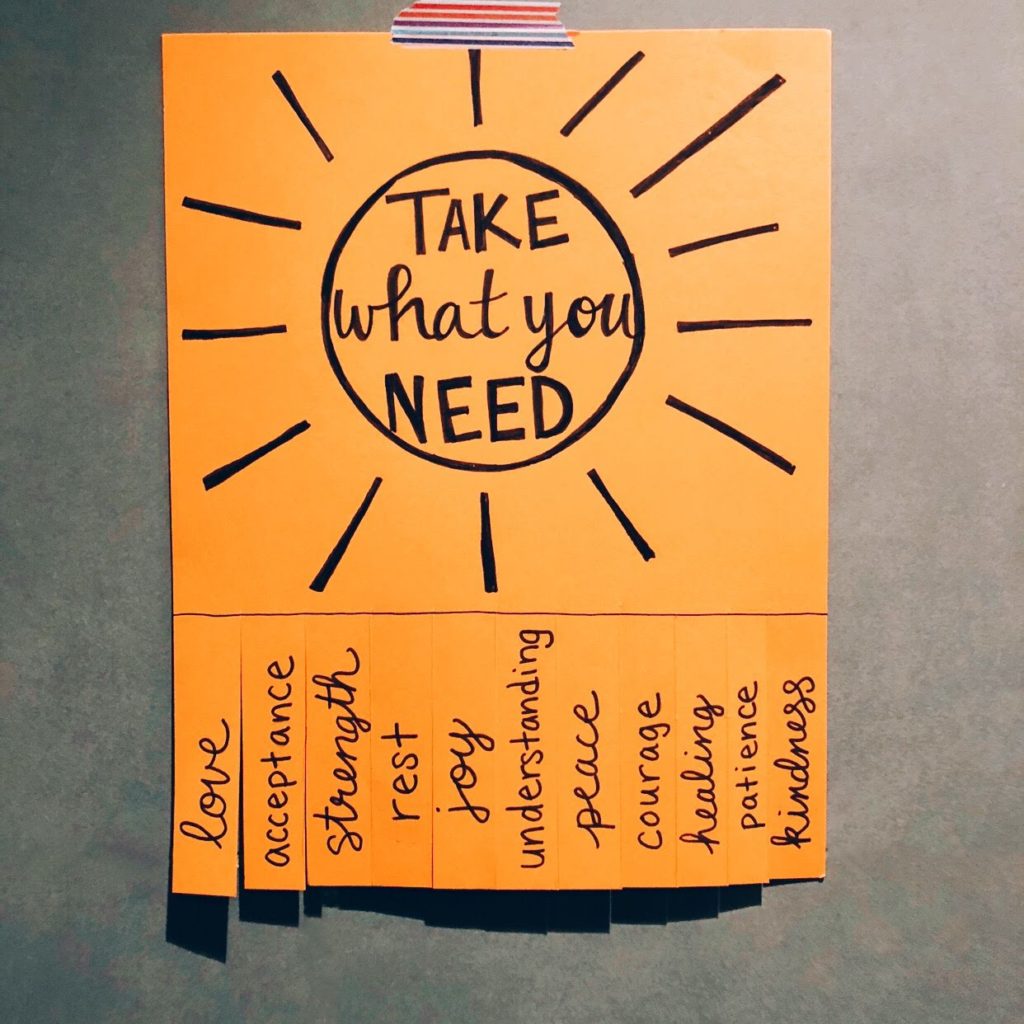 30 Random Acts of Kindness before my 30th birthday: Take what you need sign hung in a public space #30before30 #printable #randomactsofkindnessprintable