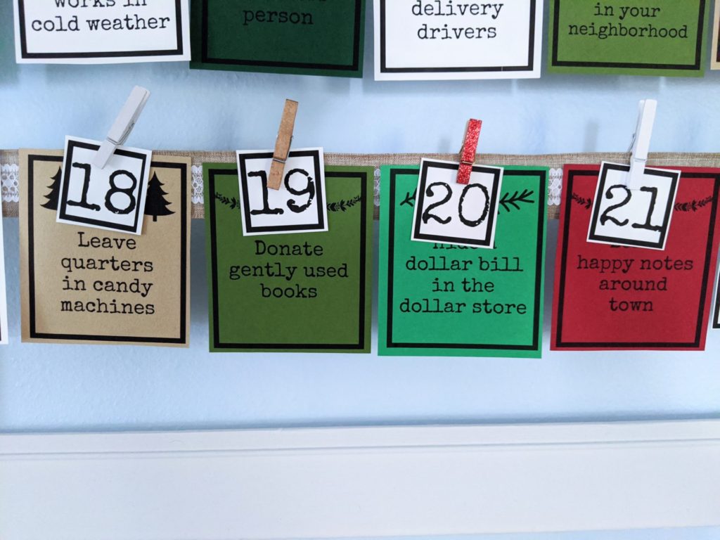 Kindness Calendar for Kids Let #39 s Live and Learn