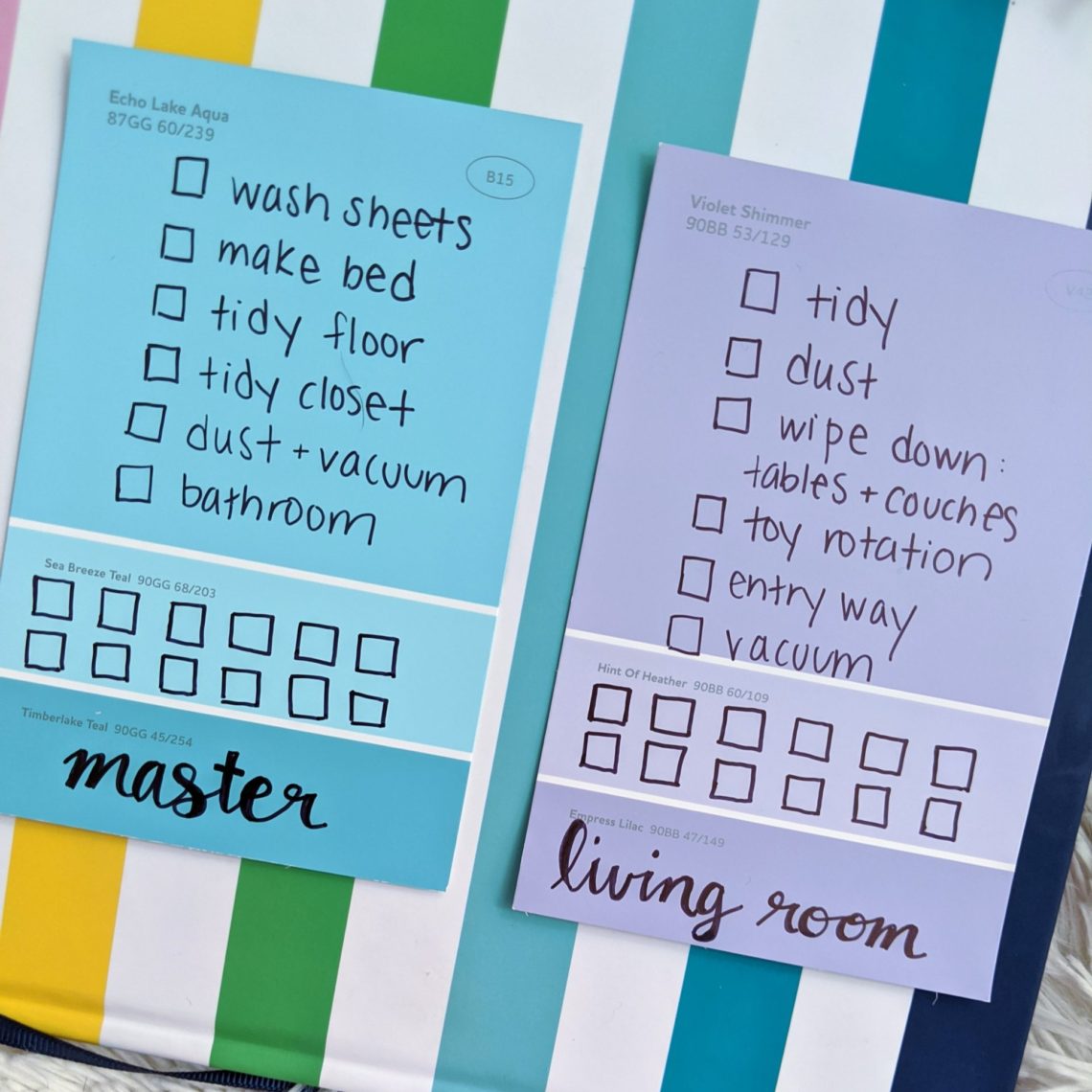 Cleaning Cards: A flexible approach to cleaning – Let's Live and Learn