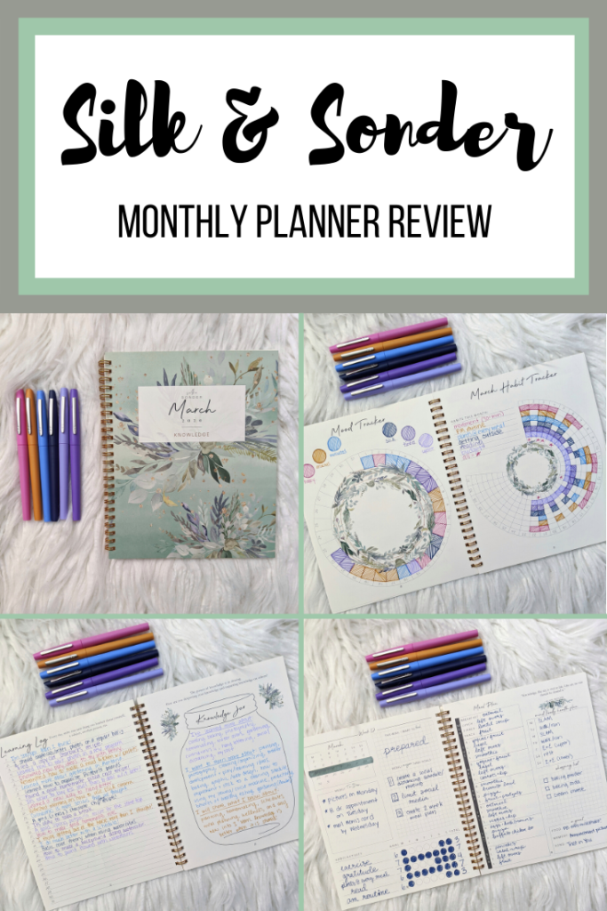 Silk & Sonder Monthly Planner Review: An amazing planner for bullet journal, planner, or self care lovers! #bulletjournal #selfcare #monthlyplanner #plannerreview 