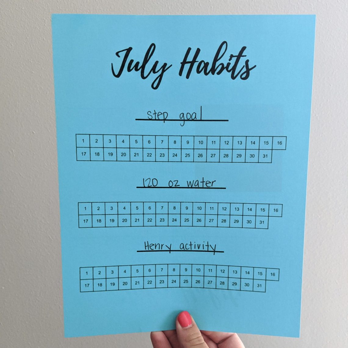 July, August and September Monthly Habit Tracker Printables – Let's ...