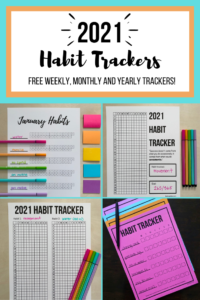 2021 Habit Trackers – Let's Live and Learn