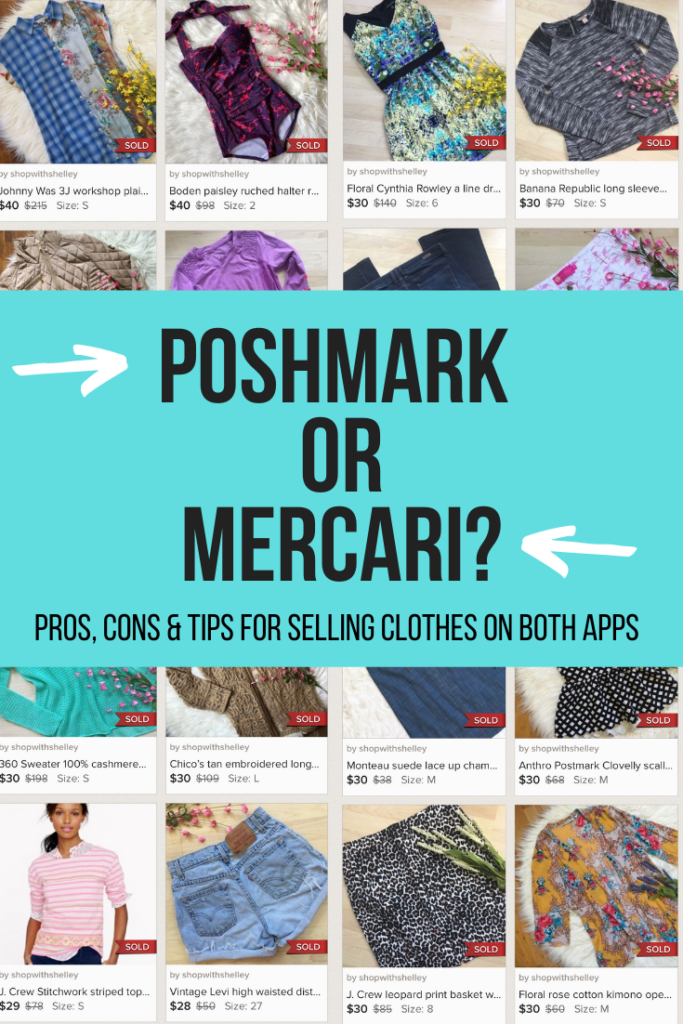 Selling Clothes Online: Poshmark vs  vs Mercari vs Thredup