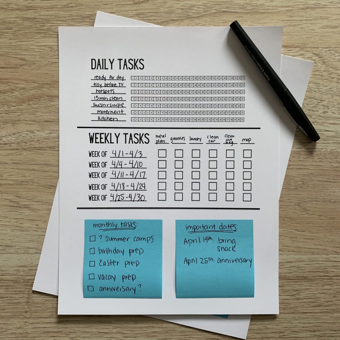 Monthly To Do List Printable Let s Live And Learn