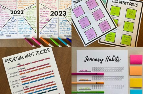 Post It Note Goal Setting Printable Template – Let's Live and Learn