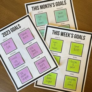2023 New Year's Free Goal Setting Printables – Let's Live and Learn